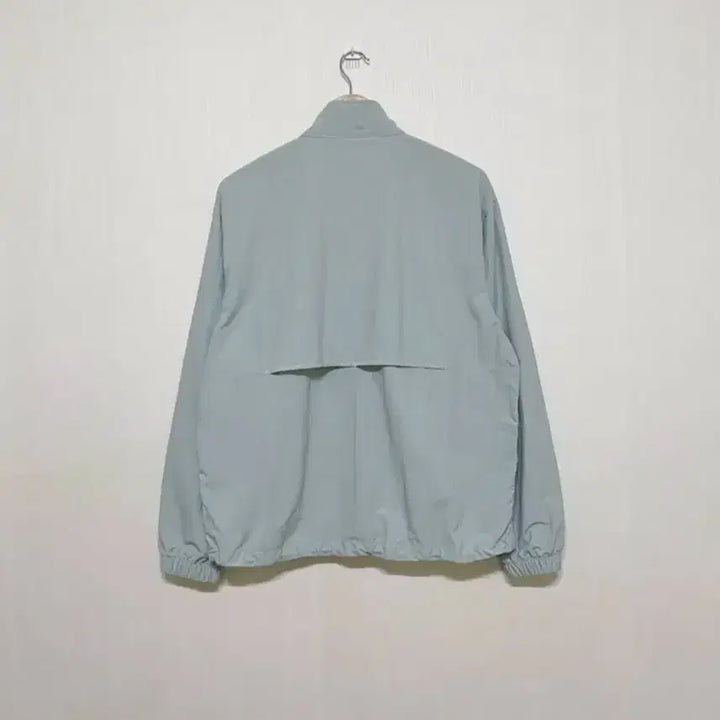 [BUNJANG] Unspecified High Neck String Jumper Windbreaker Track Top / 소라색 하늘색 하이넥 반목 카라 스트링 점퍼 잠바 바람막이 트랙탑