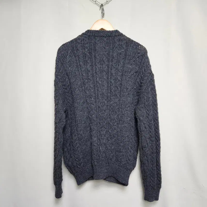 [BUNJANG] Kerry Woollen Mills Charcoal Knitwear Cardigan / [케리울른밀즈] 남성 차콜 니트웨어 가디건  40