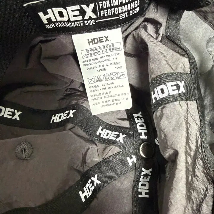 [BUNJANG] H-DECS Small Logo Ball Cap (Charcoal) / 에이치덱스 스몰 로고 볼캡 (차콜)