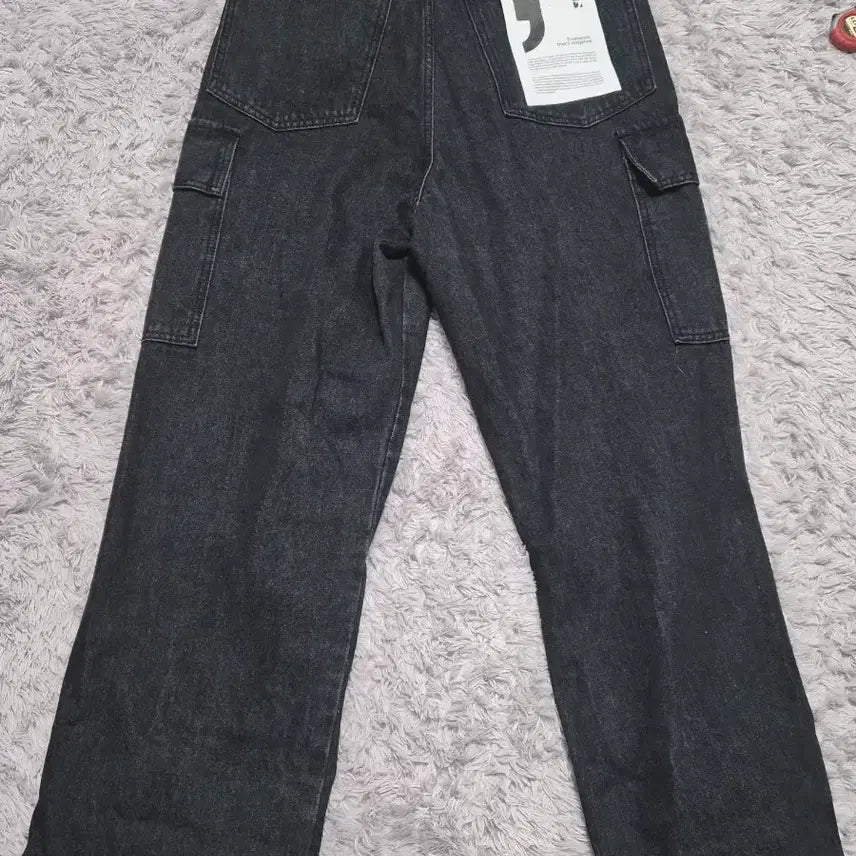 [BUNJANG] ESN Black Cargo Denim (Unisex) / 이에스엔 블랙카고 데님(남.여공용)