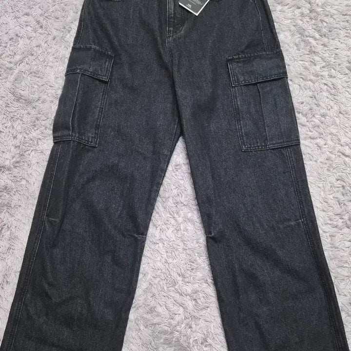 [BUNJANG] ESN Black Cargo Denim (Unisex) / 이에스엔 블랙카고 데님(남.여공용)