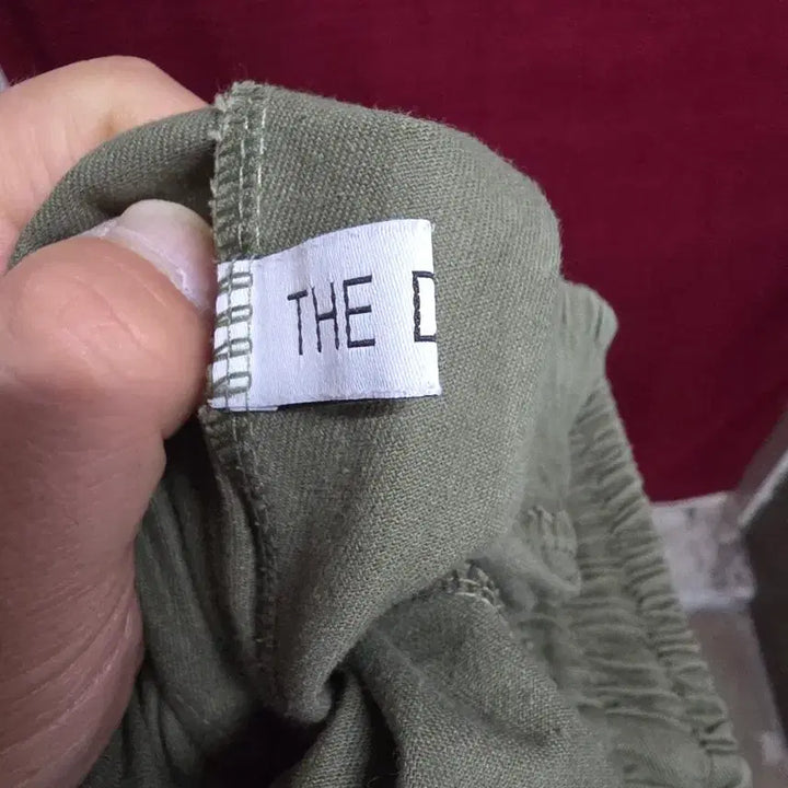 [BUNJANG] The Draw Khaki Cargo Wide Pants / 더 드로우 카키색 카고  와이드팬츠(밴딩)