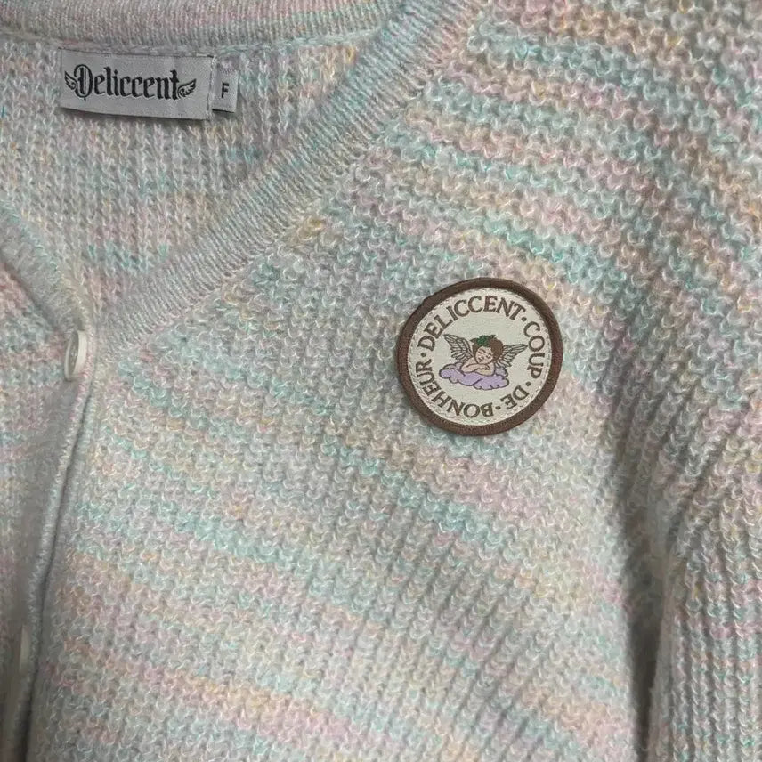 [BUNJANG] Deliscent Cable V-Neck Cardigan Mint / [새상품]델리센트 케이블 브이넥 가디건 민트