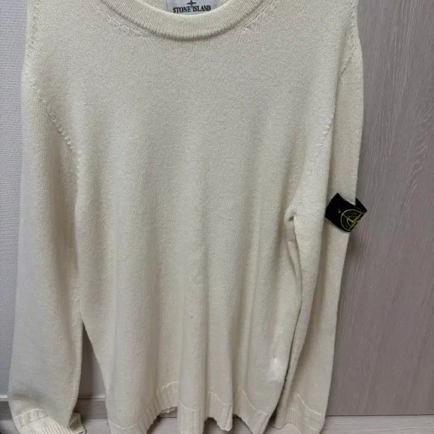 [SOLD OUT] 스톤아일랜드 아이보리 니트 XL 백화점정품