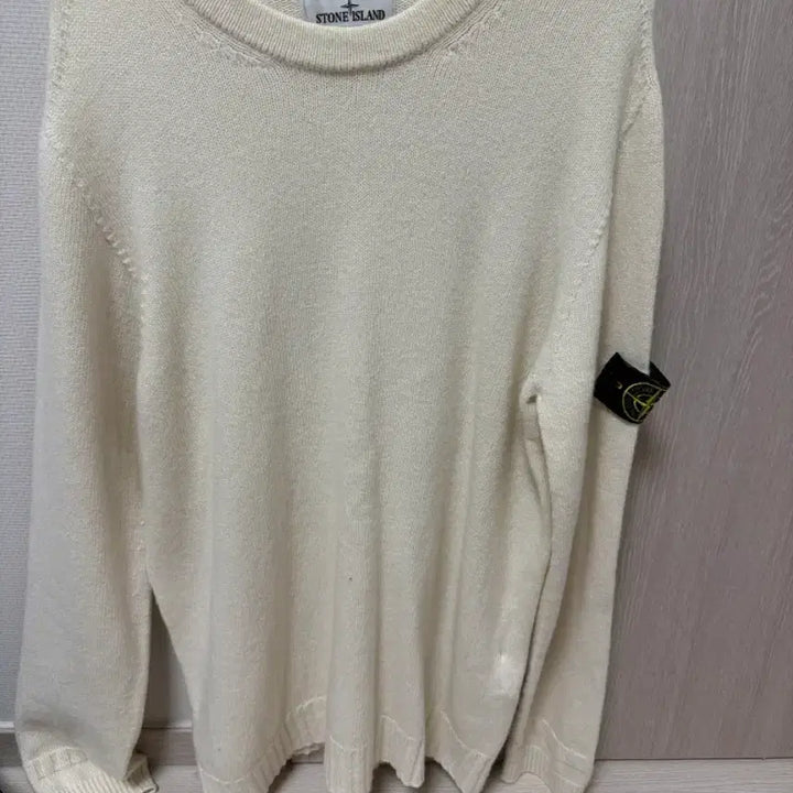 [SOLD OUT] 스톤아일랜드 아이보리 니트 XL 백화점정품