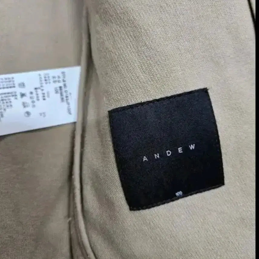[BUNJANG] AND Z Beige Cotton Denim Jacket / 남100앤듀류베이지색 면 데님 자켓