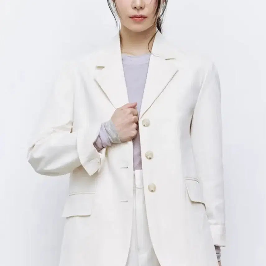 [BUNJANG] The Edge All Day Core Boy Fit Jacket - Ivory 55 / 더엣지 올데이코어 26SS 보어핏자켓 / 아이보리 55