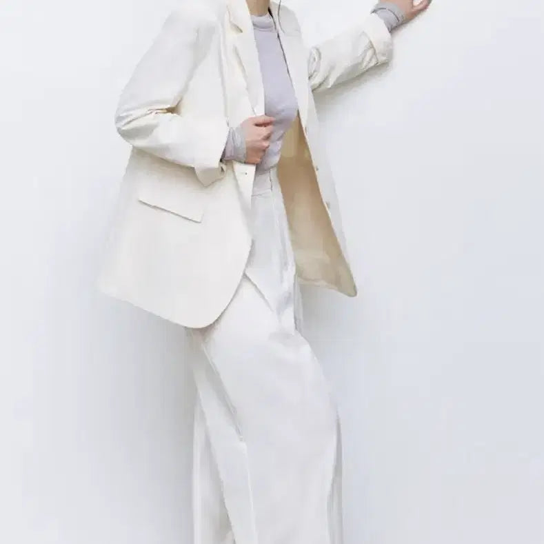 [BUNJANG] The Edge All Day Core Boy Fit Jacket - Ivory 55 / 더엣지 올데이코어 26SS 보어핏자켓 / 아이보리 55