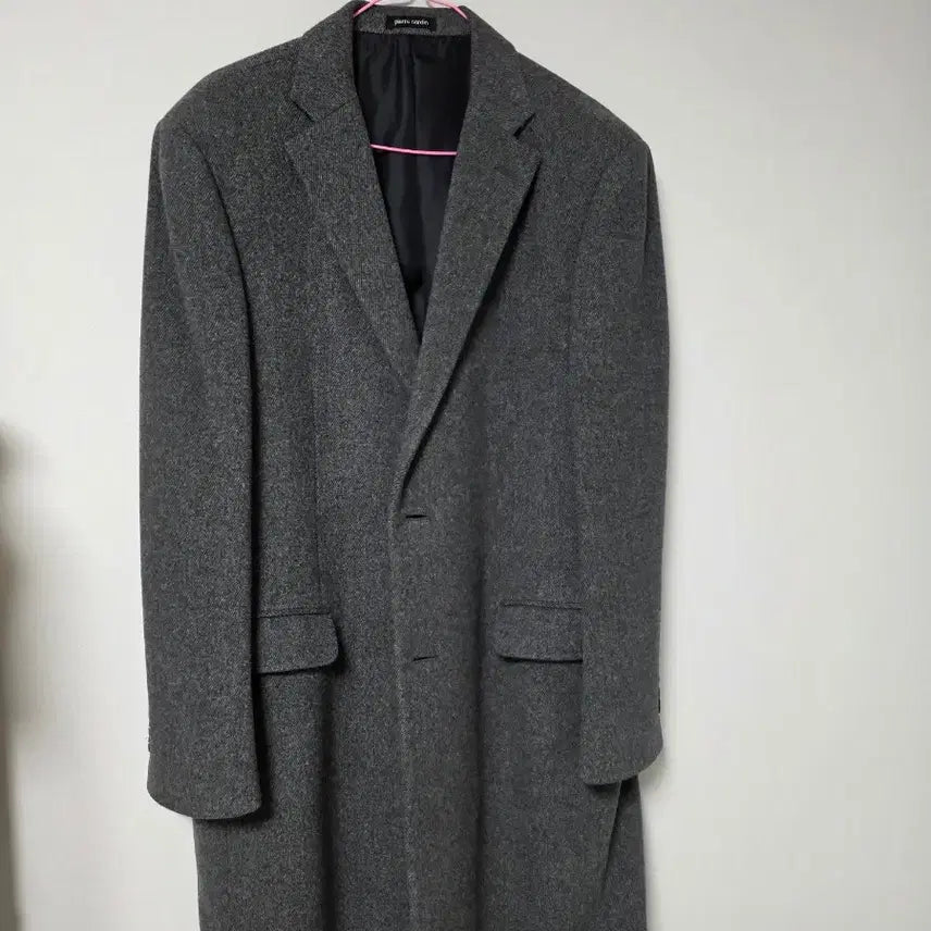 [BUNJANG] Pierre Cardin Pure Wool Long Coat / 특A/100/피에르 가르뎅 그레이 순모 롱 코트