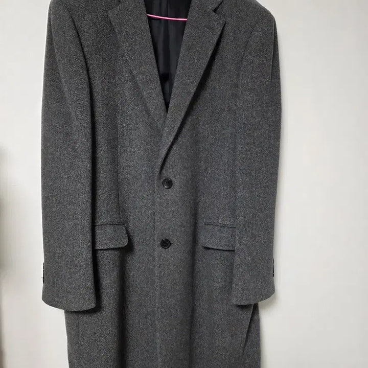 [BUNJANG] Pierre Cardin Pure Wool Long Coat / 특A/100/피에르 가르뎅 그레이 순모 롱 코트