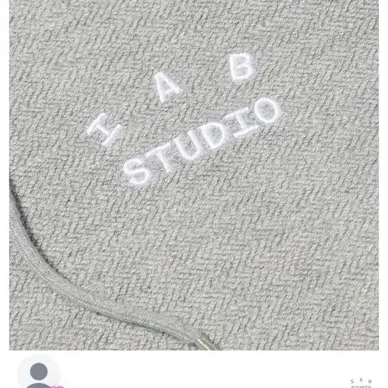 [BUNJANG] IAB Studio Herringbone Hoodie Gray / IAB 스튜디오 헤링본 후드티 그레이