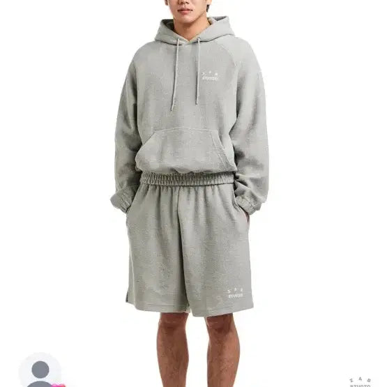 [BUNJANG] IAB Studio Herringbone Hoodie Gray / IAB 스튜디오 헤링본 후드티 그레이