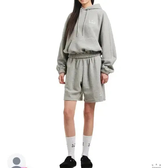 [BUNJANG] IAB Studio Herringbone Hoodie Gray / IAB 스튜디오 헤링본 후드티 그레이