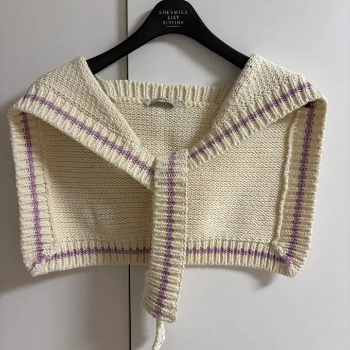 [BUNJANG] Nominate Sailor Cape Knit Set (Sunset Purple) / 노미나떼 Sailor Cape Knit Set(Sunset purple)