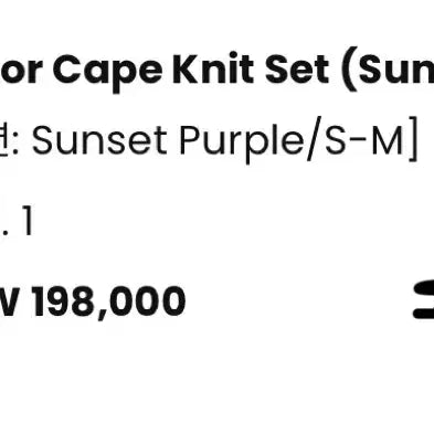 [BUNJANG] Nominate Sailor Cape Knit Set (Sunset Purple) / 노미나떼 Sailor Cape Knit Set(Sunset purple)