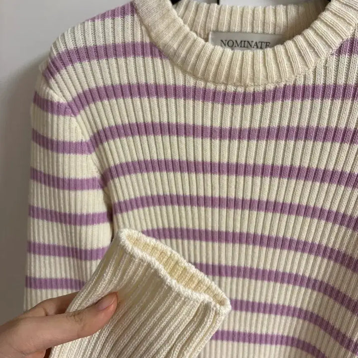 [BUNJANG] Nominate Sailor Cape Knit Set (Sunset Purple) / 노미나떼 Sailor Cape Knit Set(Sunset purple)