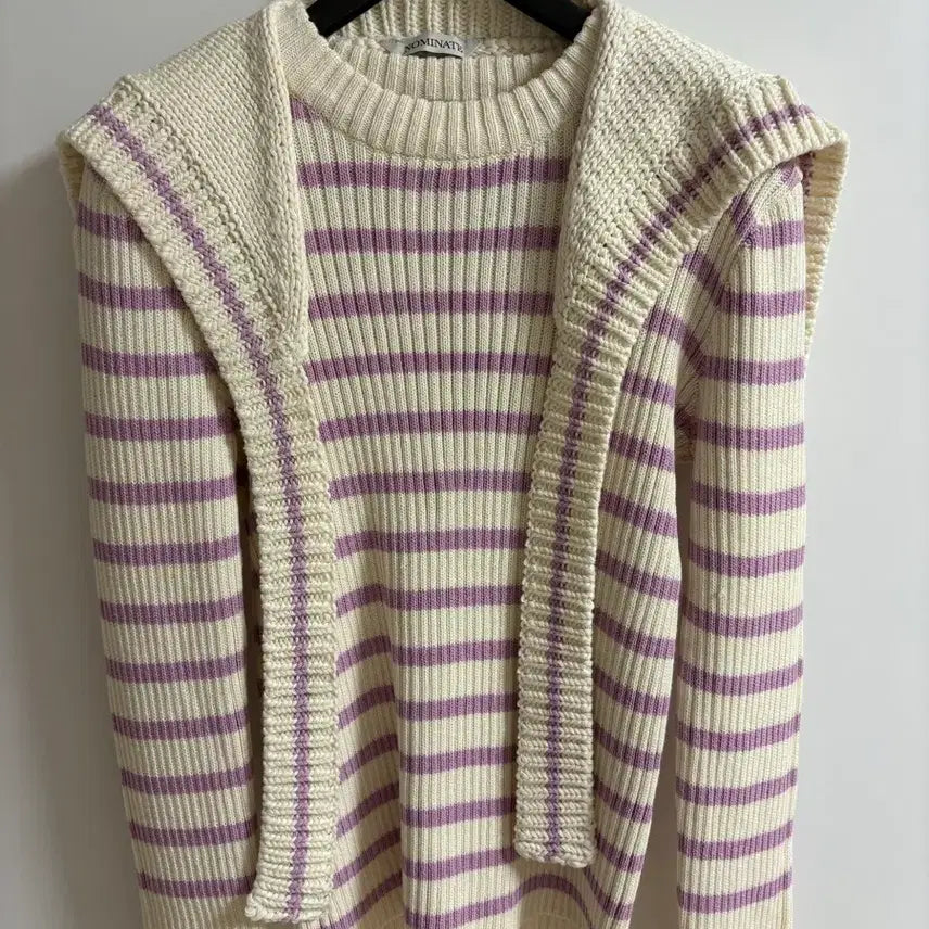 [BUNJANG] Nominate Sailor Cape Knit Set (Sunset Purple) / 노미나떼 Sailor Cape Knit Set(Sunset purple)