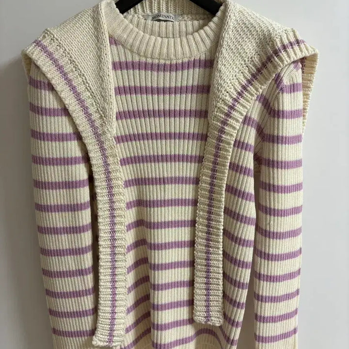 [BUNJANG] Nominate Sailor Cape Knit Set (Sunset Purple) / 노미나떼 Sailor Cape Knit Set(Sunset purple)