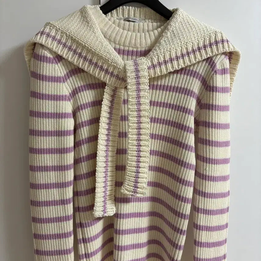 [BUNJANG] Nominate Sailor Cape Knit Set (Sunset Purple) / 노미나떼 Sailor Cape Knit Set(Sunset purple)