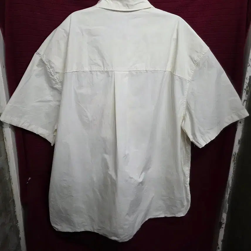 [BUNJANG] ZARA Ivory Short Sleeve Shirt / 자라 ZARA 반팔 셔츠 아이보리
