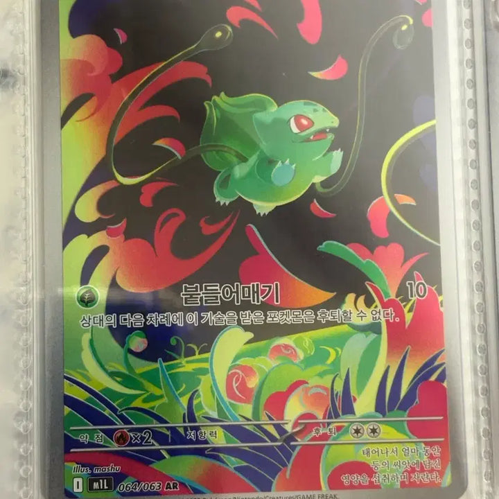 [BUNJANG] Pokemon Bulbasaur AR Card / [귀여운 포켓몬카드] 이상해씨 AR