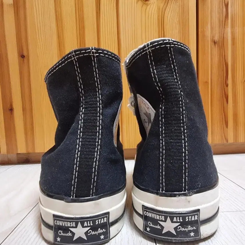 [BUNJANG] Converse Chuck 70 High Black Sneakers / 컨버스 척 70 하이 블랙 250