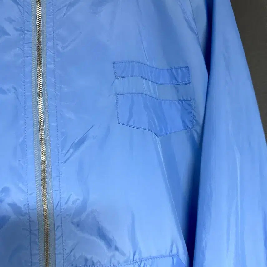 [BUNJANG] Blue Thin Windbreaker Jacket (Size 66-77) / 파란색 얇은 바람막이 점퍼66~77