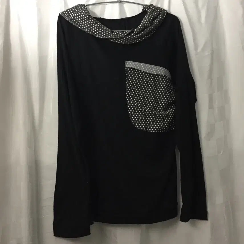 [SOLD OUT] Vintage 모리걸 괴짜 도트 케이프 후디