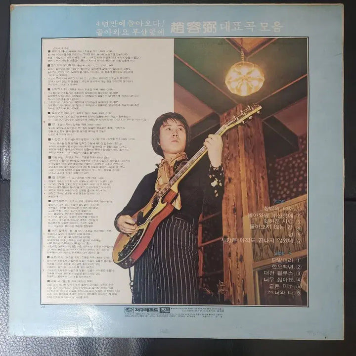 [BUNJANG] Cho Yong-pil 1st Album LP (Early Press) - Chang Bak Ui Yeoja, Danbal Meori / [희귀/초반] 조용필 1집 LP - 창밖의 여자, 단발머리 (1980년