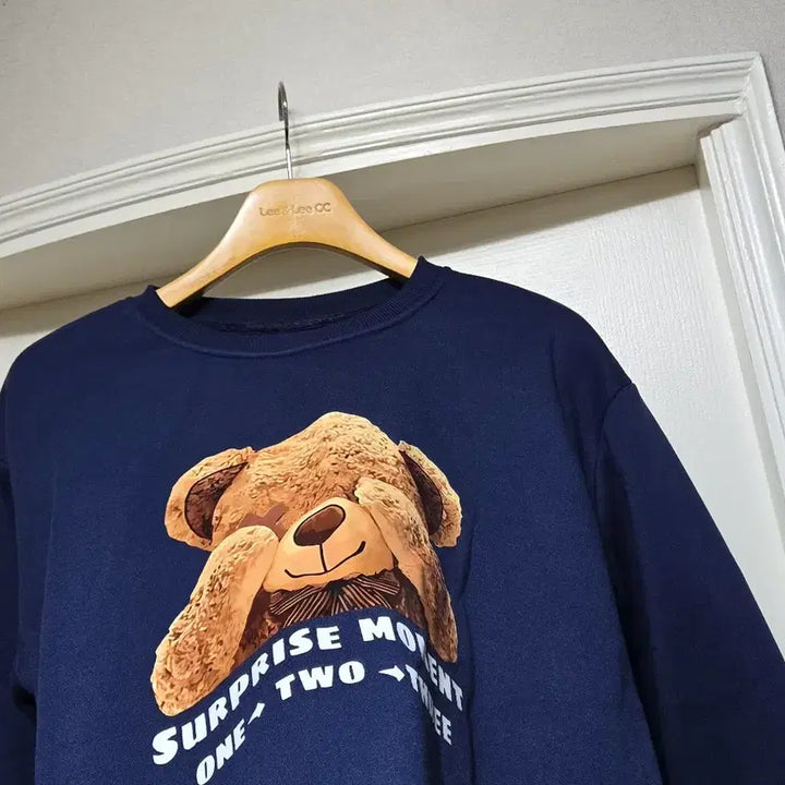 [BUNJANG] Unspecified 곰돌이 Fleece Sweatshirt / 곰돌이 기모 맨투맨free/L~XL