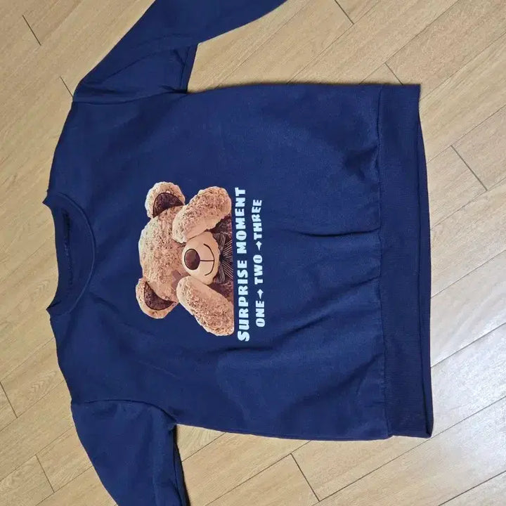 [BUNJANG] Unspecified 곰돌이 Fleece Sweatshirt / 곰돌이 기모 맨투맨free/L~XL