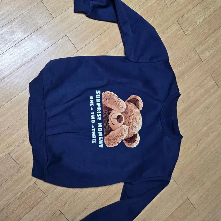 [BUNJANG] Unspecified 곰돌이 Fleece Sweatshirt / 곰돌이 기모 맨투맨free/L~XL