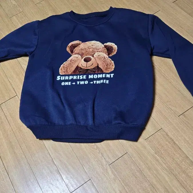 [BUNJANG] Unspecified 곰돌이 Fleece Sweatshirt / 곰돌이 기모 맨투맨free/L~XL