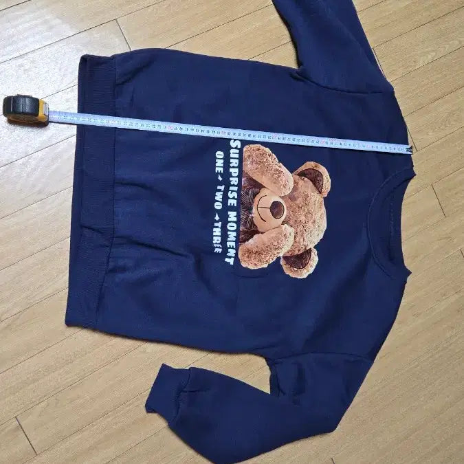 [BUNJANG] Unspecified 곰돌이 Fleece Sweatshirt / 곰돌이 기모 맨투맨free/L~XL