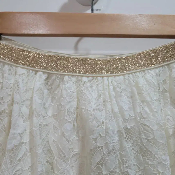 [BUNJANG] Ivory Lace Long Skirt / 아이보리 레이스 스커트 치마