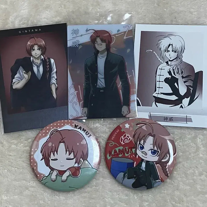 [BUNJANG] Gintama Kamui Collection Bundle Set / 일괄) 은혼 카무이 파샤캔뱃지 웨하스