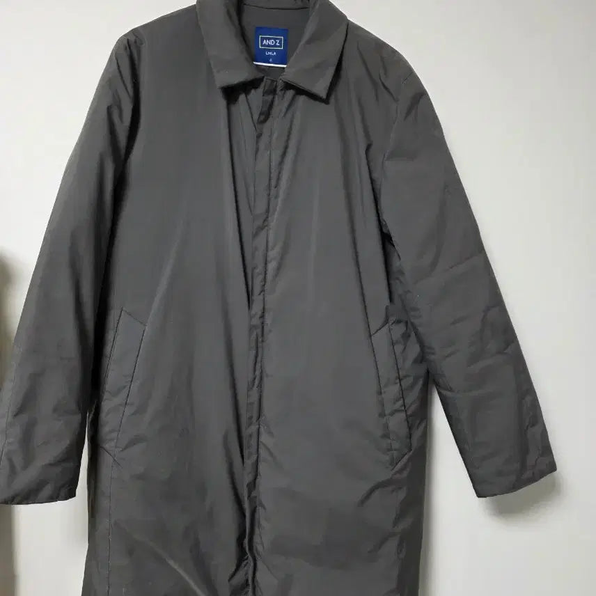 [BUNJANG] AND Z Long Goose Down Lightweight Padded Coat / A급/95/AND Z 짙은 그레이 롱 구스다운 경량 패딩 코트