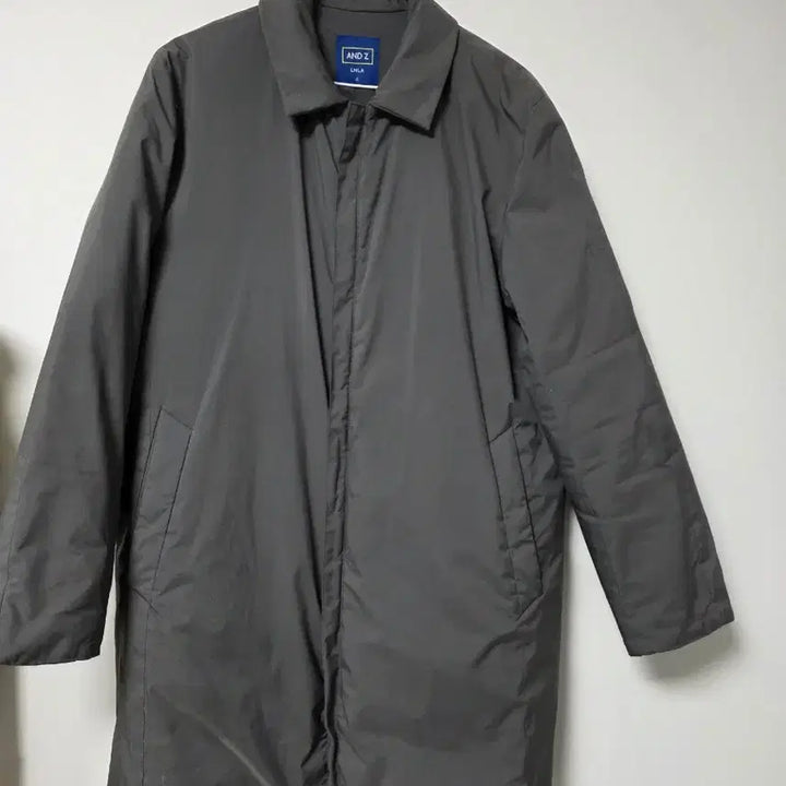 [BUNJANG] AND Z Long Goose Down Lightweight Padded Coat / A급/95/AND Z 짙은 그레이 롱 구스다운 경량 패딩 코트