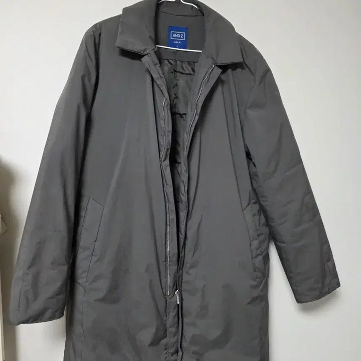 [BUNJANG] AND Z Long Goose Down Lightweight Padded Coat / A급/95/AND Z 짙은 그레이 롱 구스다운 경량 패딩 코트