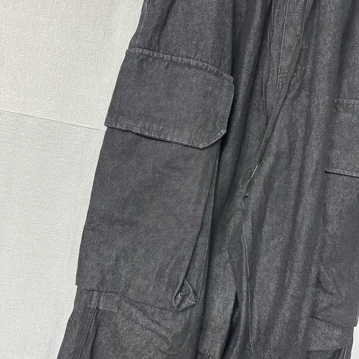 [BUNJANG] GLAMOUR Black Cargo Wide Pants / GLAMOUR 블랙 카고 와이드 팬츠 사이즈28-30
