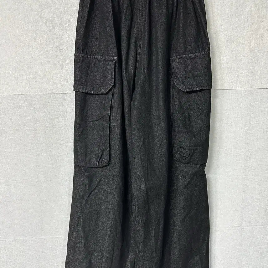 [BUNJANG] GLAMOUR Black Cargo Wide Pants / GLAMOUR 블랙 카고 와이드 팬츠 사이즈28-30