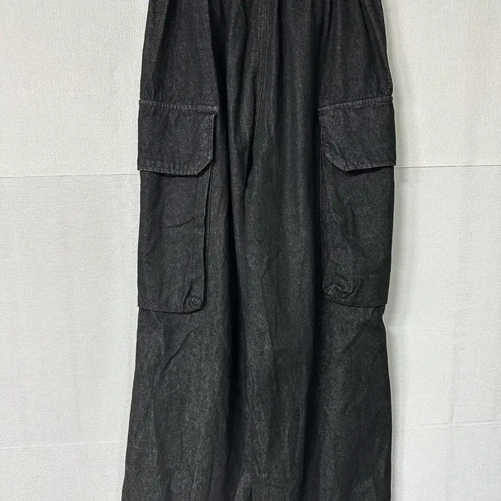 [BUNJANG] GLAMOUR Black Cargo Wide Pants / GLAMOUR 블랙 카고 와이드 팬츠 사이즈28-30