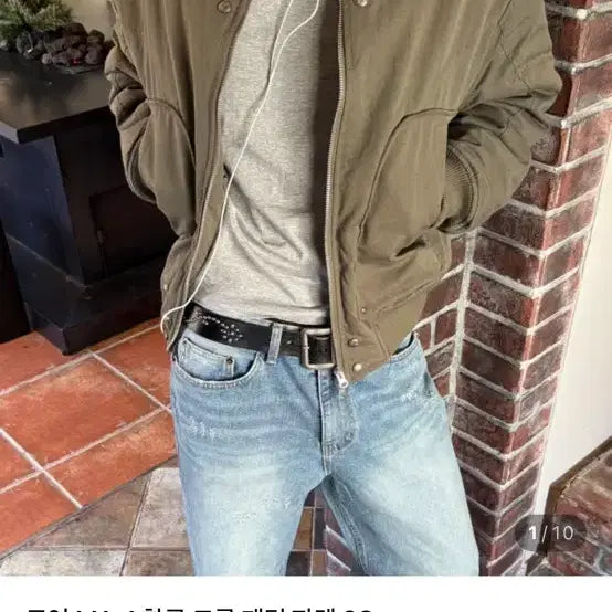 [BUNJANG] MA-1 Cropped Padded Jacket / MA-1 항공 크롭 패딩 자켓
