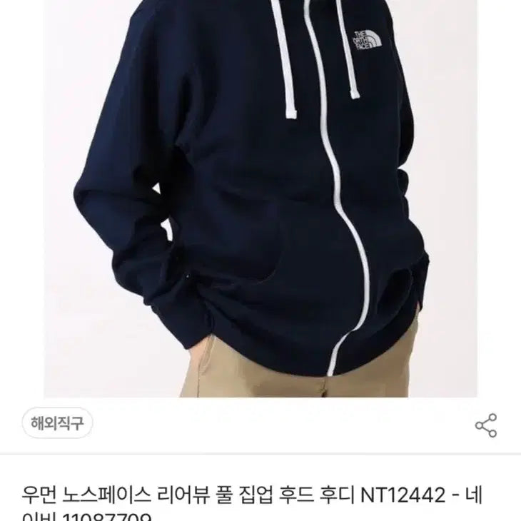 [BUNJANG] The North Face Japan Navy Hooded Zip-Up Jacket / 노스페이스 재팬 후드집업 네이비 M