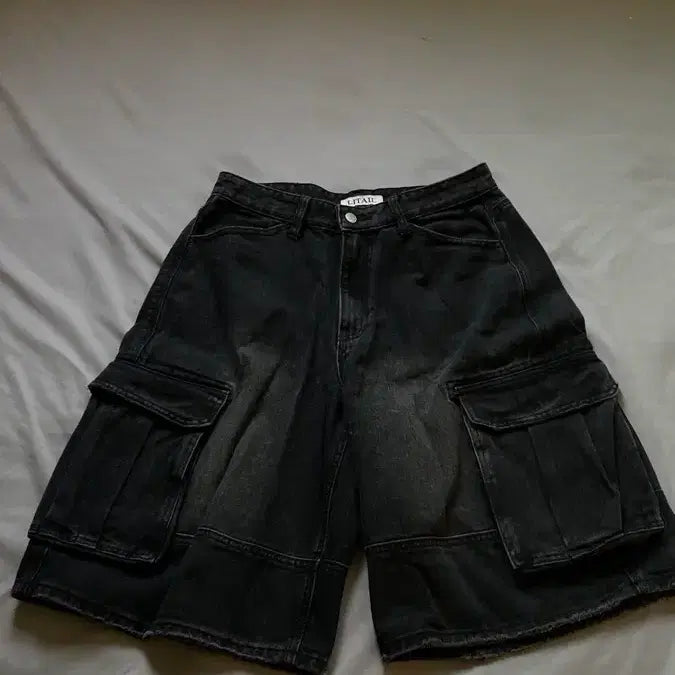 [BUNJANG] Retail Cargo Shorts (Black/M) / [리테일] 카고 팬츠 반바지 (블랙/M)