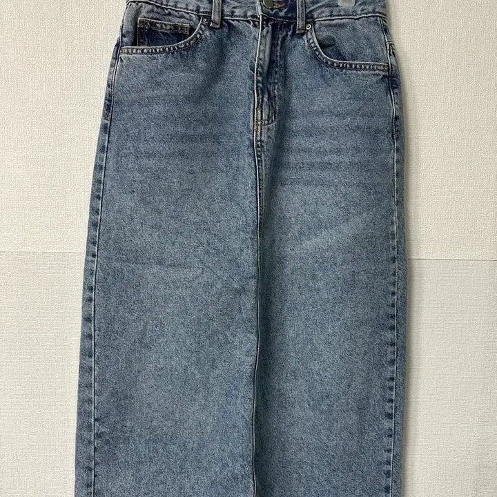 [BUNJANG] Denim Long Skirt XS/S / 연청 데님 롱 스커트 75사이즈 XS~S사이즈