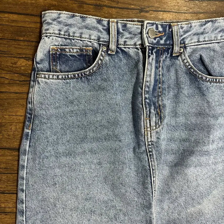 [BUNJANG] Denim Long Skirt XS/S / 연청 데님 롱 스커트 75사이즈 XS~S사이즈