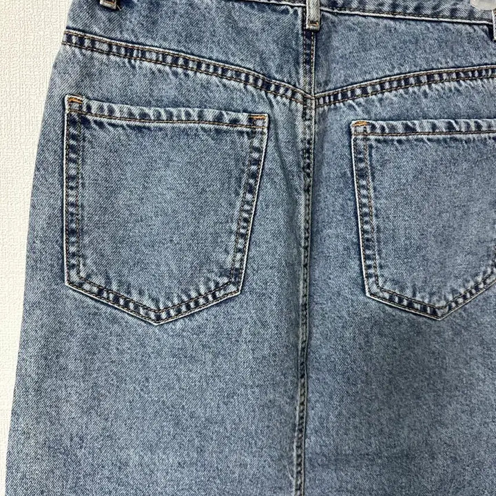 [BUNJANG] Denim Long Skirt XS/S / 연청 데님 롱 스커트 75사이즈 XS~S사이즈