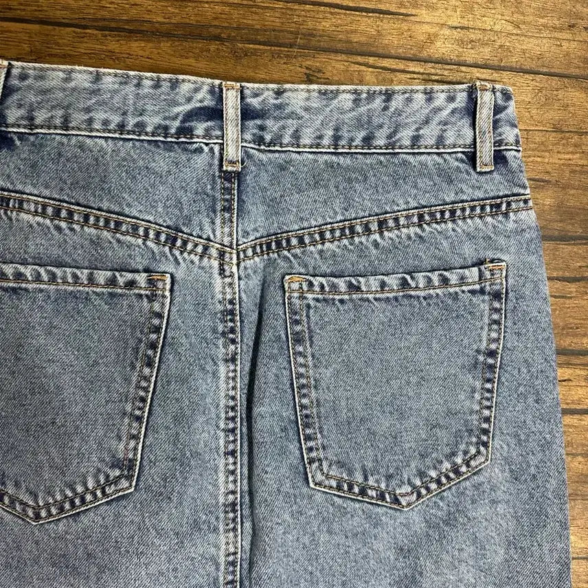 [BUNJANG] Denim Long Skirt XS/S / 연청 데님 롱 스커트 75사이즈 XS~S사이즈
