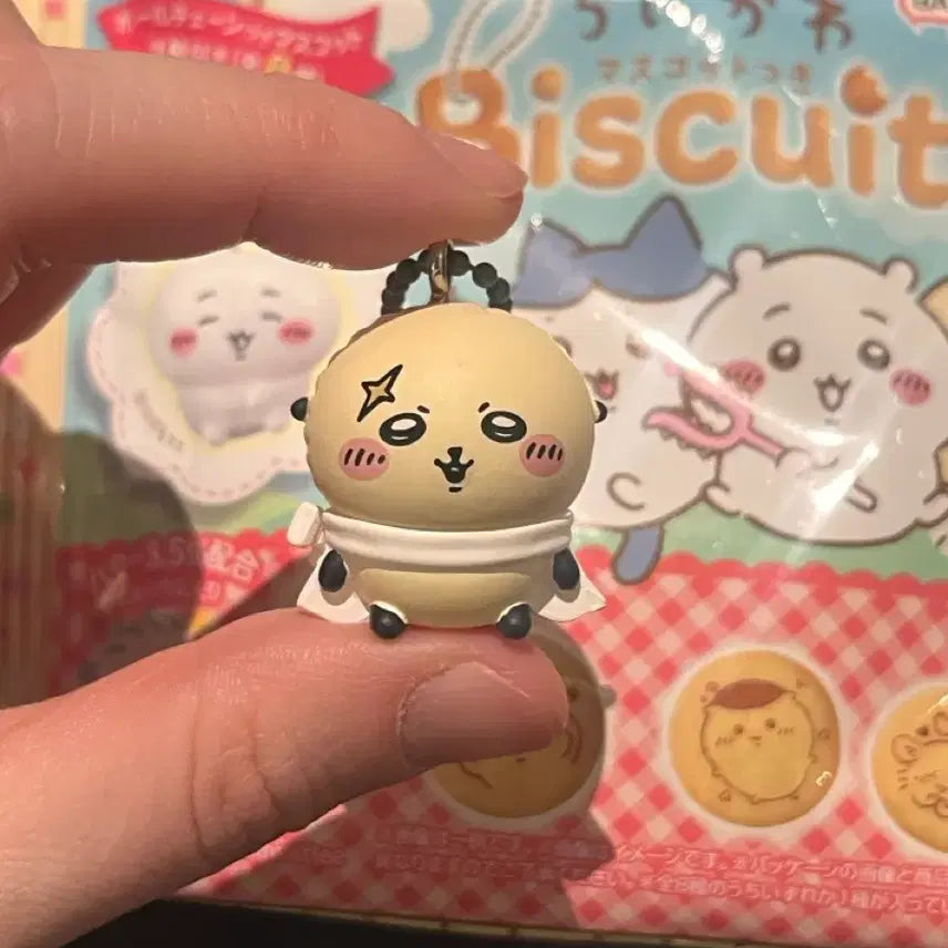 [BUNJANG] Rakko Chiikawa Biscuit Mascot Keyring / 랏코 단순개봉 치이카와 비스킷 마스코트 키링